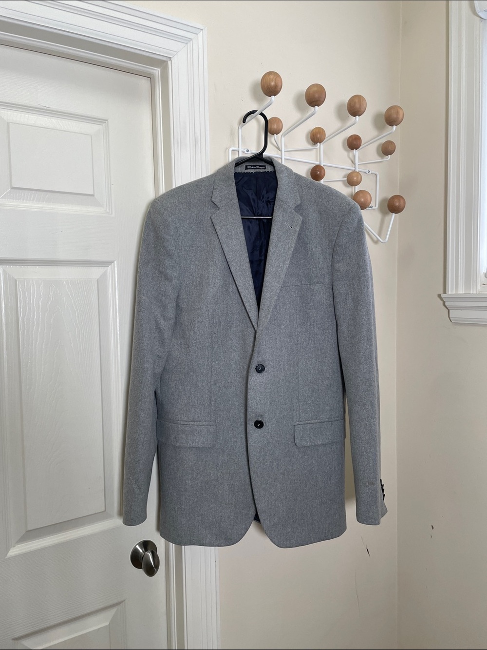 H&M Wool Blazer - Classic Tailored Style Gray 44R - L